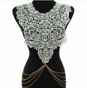 WHITE LACE BODY CHAIN